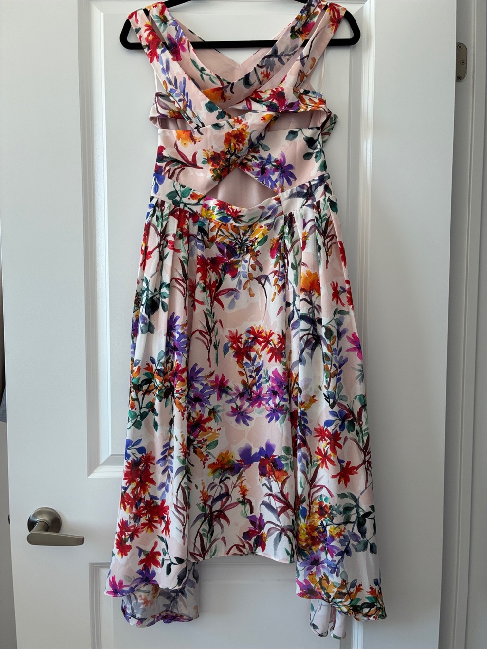 Adelyn Rae Size L Vanessa Woven Floral Printed Fit & Flare Dress - Picture 5 of 13